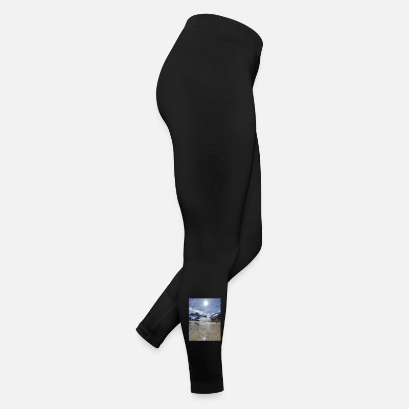 Gletscher und See Frauen Jersey Leggings
