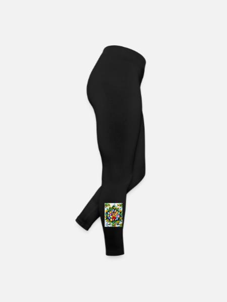 EG Ostern I Hasen I Frohe Ostern I Geschenk - Frauen Jersey Leggings - Schwarz - Rechts