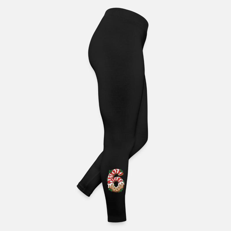 Glaçage Chiffre de Noël 6 Legging en jersey Femme