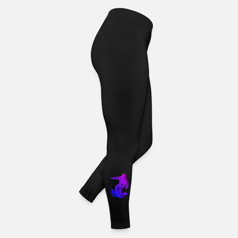 Motif emblématique du snowboard Legging en jersey Femme