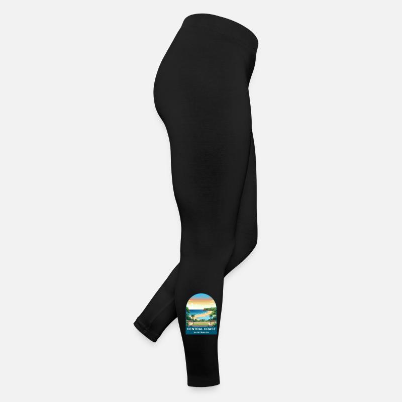 Affiche de voyage sur la plage de la côte centrale australienne Legging en jersey Femme