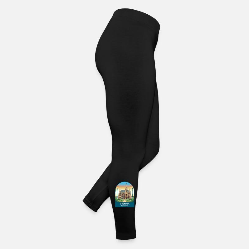 Vienna Austria Vintage-Reiseplakat Frauen Jersey Leggings