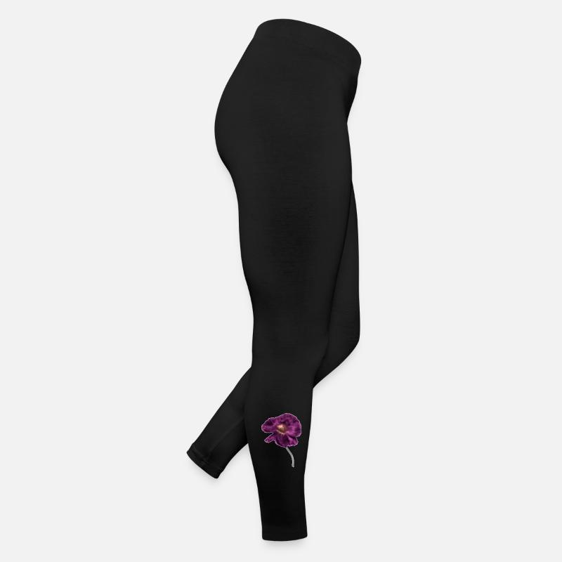 Intensiver Magenta-Mohn Frauen Jersey Leggings
