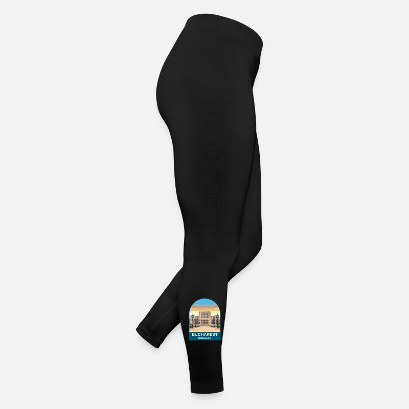Bukarest Rumänien Vintage-Reiseplakat Frauen Jersey Leggings