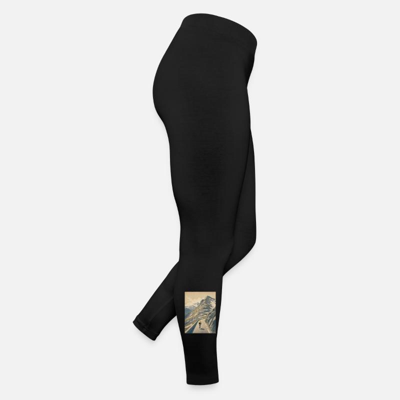 Weg zum Gipfel – Radfahrer-Erinnerung Frauen Jersey Leggings