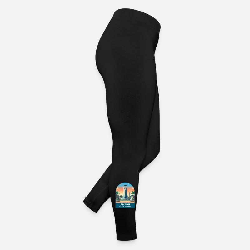 Affiche de voyage au Centre du Royaume d’Arabie Saoudite de Riyad Legging en jersey Femme