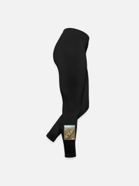 Coastal temple on the hillside Agrigento - Women’s Jersey Leggings - black - Right