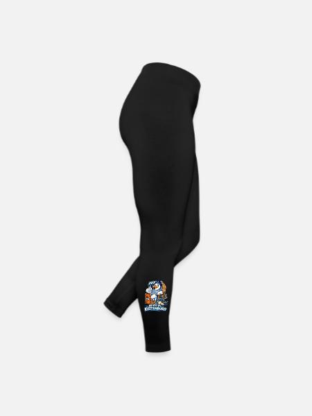 Heute im Küstenbüro - Frauen Jersey Leggings - Schwarz