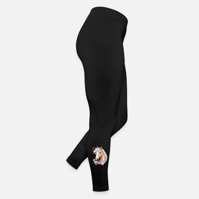 Pferd mit Regenbogenmähne Frauen Jersey Leggings