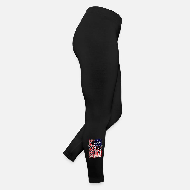 Conception du drapeau de la ville de New York Legging en jersey Femme