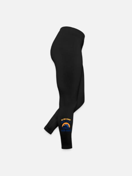 E-Auto Sprit vom Dach - Solar Photovoltaik - Frauen Jersey Leggings - Schwarz - Rechts