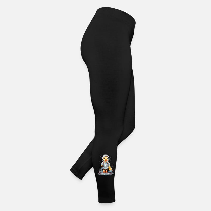Cute duck with roller Women’s Jersey Leggings