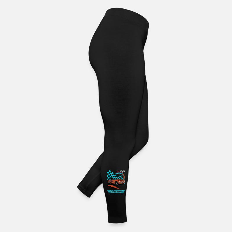 Illustration de speedster de voiture de course vintage Legging en jersey Femme