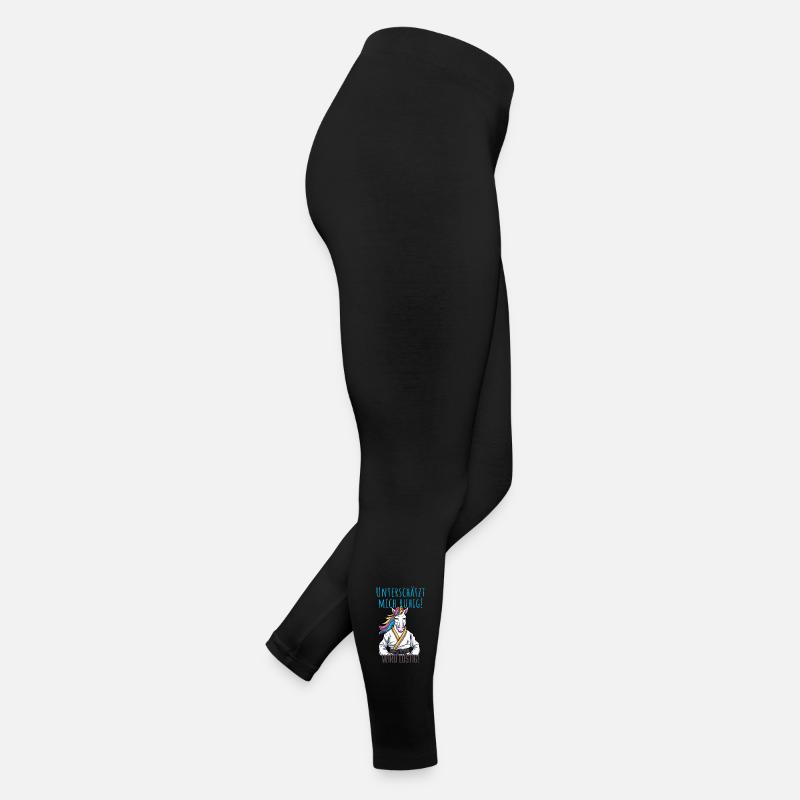 Karate Einhorn Frauen Jersey Leggings