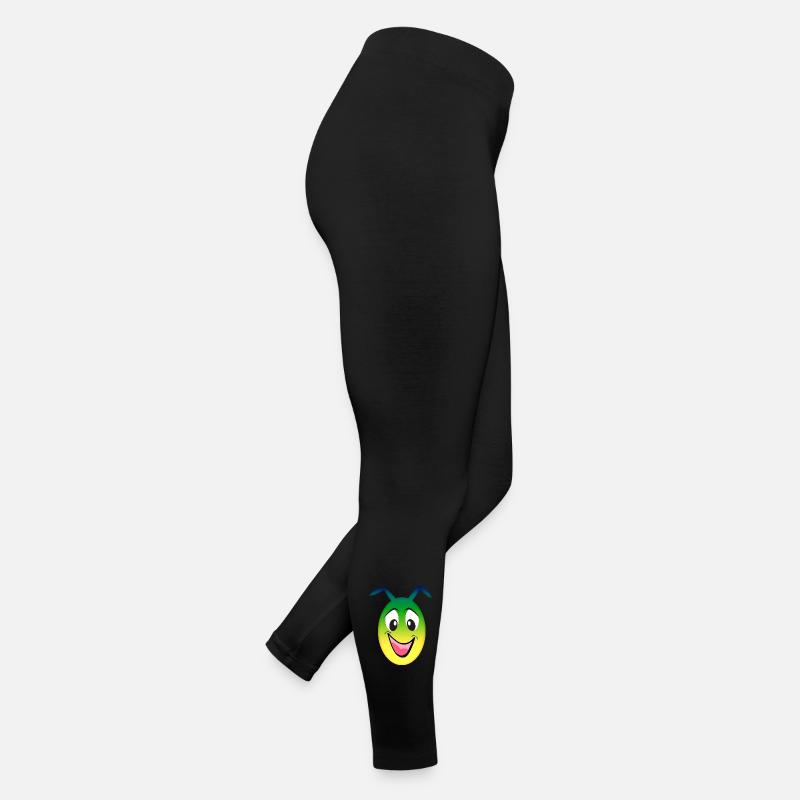 Rainbow Alien Cheerful Face Women’s Jersey Leggings