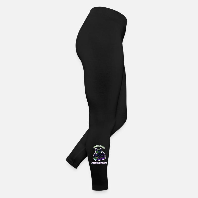 Neon Bat DJ Power Beats Frauen Jersey Leggings