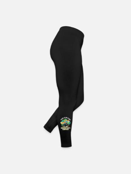 Cloud: It's Just Someone Else's Computer - Frauen Jersey Leggings - Schwarz - Rechts