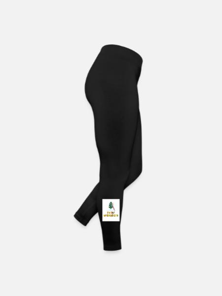 Froho wihnachten - Frauen Jersey Leggings - Schwarz - Rechts