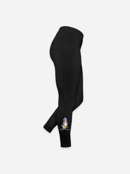 Lustige Rakete - Abheben - Start - Frauen Jersey Leggings - Schwarz - Rechts