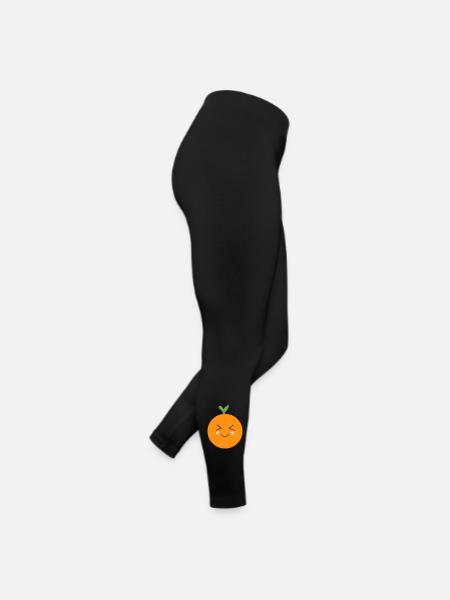 Oranges Fruits Fruits Costume Carnaval Carnaval - Legging en jersey Femme - noir - Droite