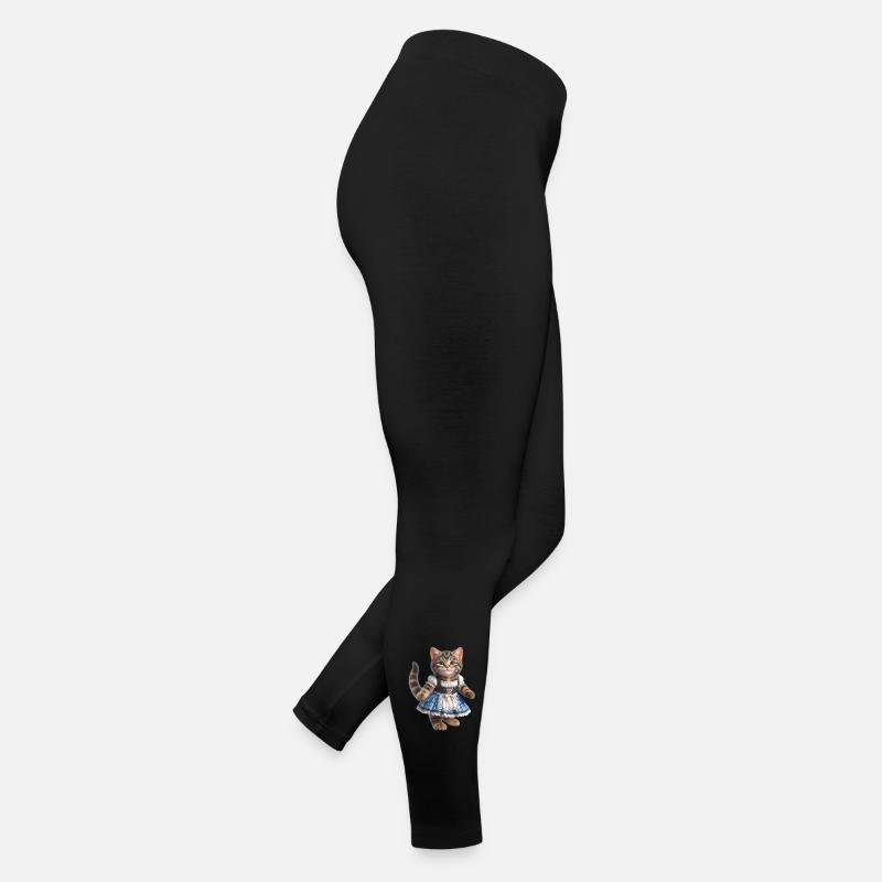 Cute little cat in dirndl Women’s Jersey Leggings