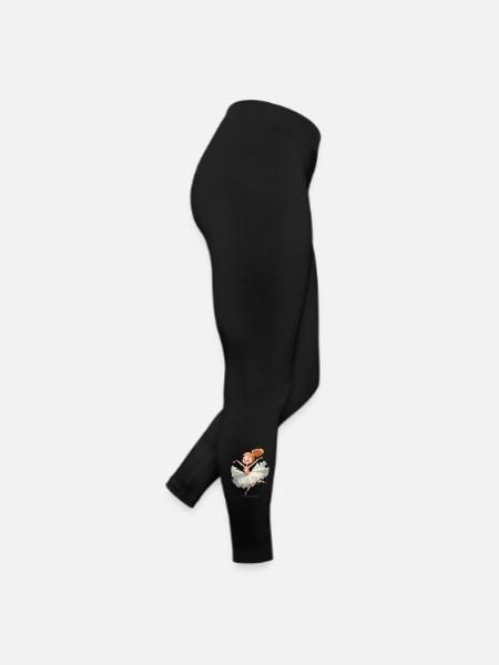 Ballerina dance in pastel pink - Women’s Jersey Leggings - black - Right