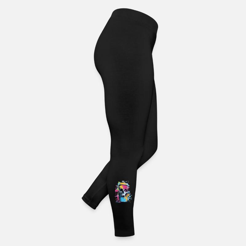 Spray à graffitis de crâne Legging en jersey Femme