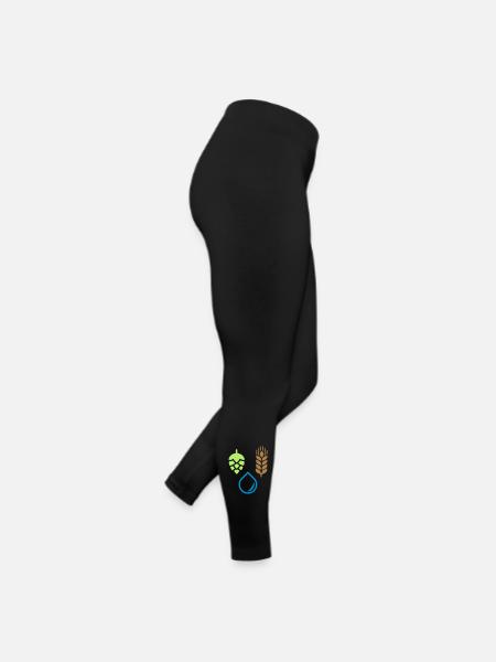 Ingrédients de bière pour le brassage - Legging en jersey Femme - noir - Droite