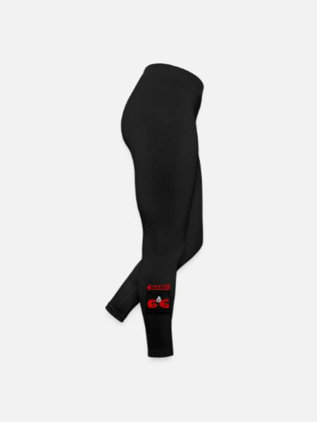 Geburtstag 66 Bam Boom Bombe Das Alter schlägt zu - Frauen Jersey Leggings - Schwarz - Rechts