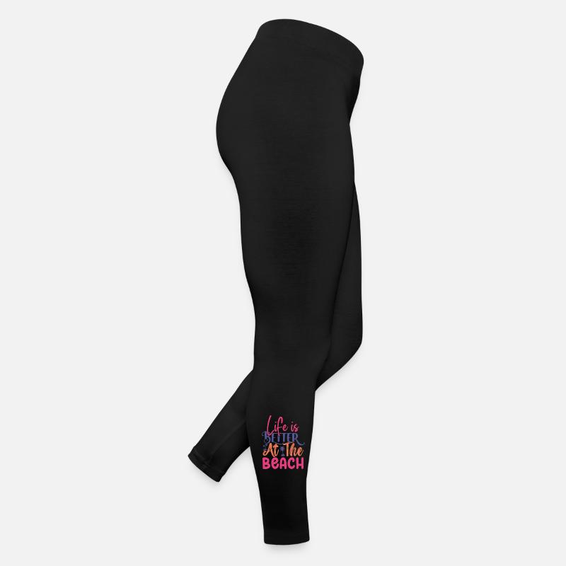 La vie est plus belle à la plage Legging en jersey Femme