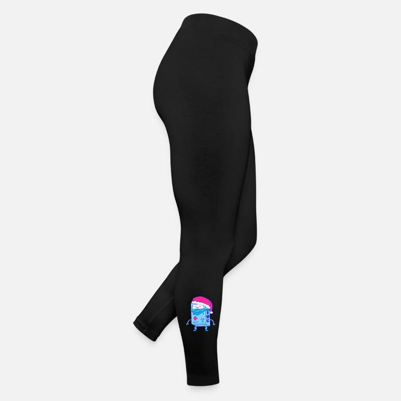 Bot Père Noël robot de Noël Kawaii Legging en jersey Femme