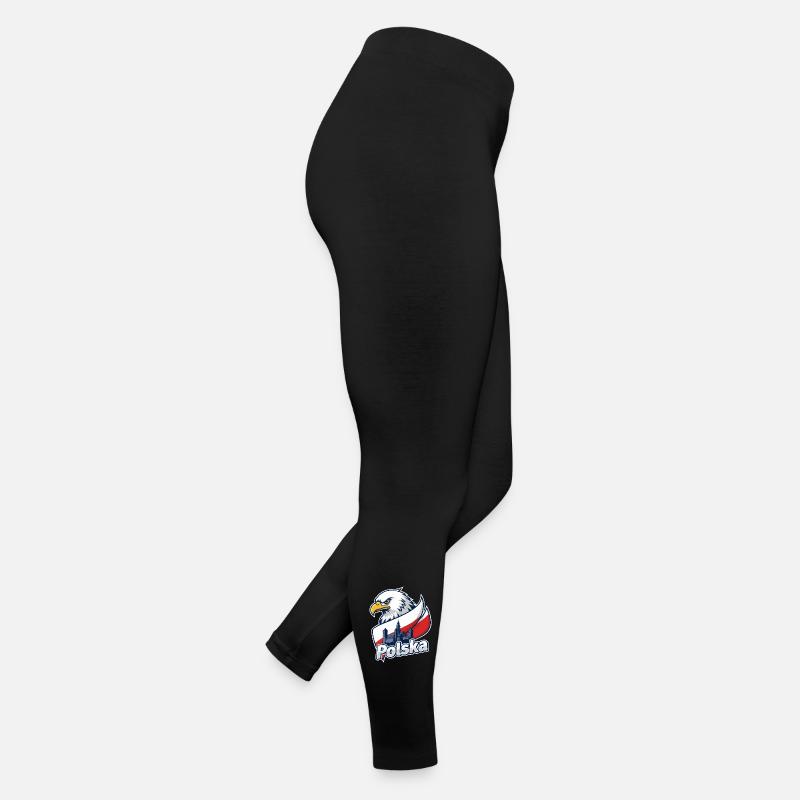 Aigle de Polska et Château sur le drapeau Legging en jersey Femme