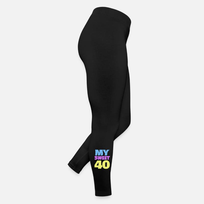 40er Farbexplosion Logo Frauen Jersey Leggings
