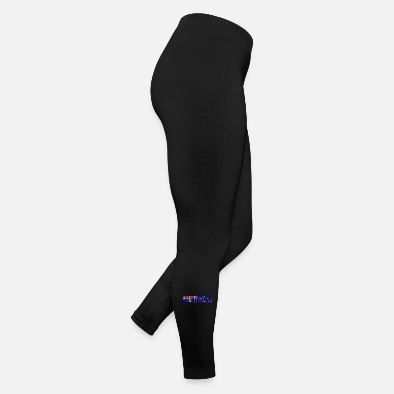 Australia Flag Font Design Women’s Jersey Leggings