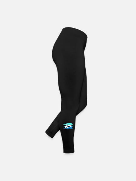 Éclaboussure de couleur de conducteur de jet ski - Legging en jersey Femme - noir - Droite