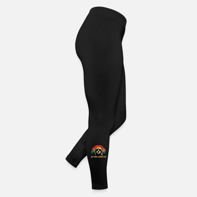 meilleur papy doodle jamais Legging en jersey Femme
