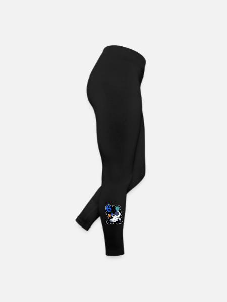 6e anniversaire astronaute cadeau garçon 6 ans - Legging en jersey Femme - noir - Droite