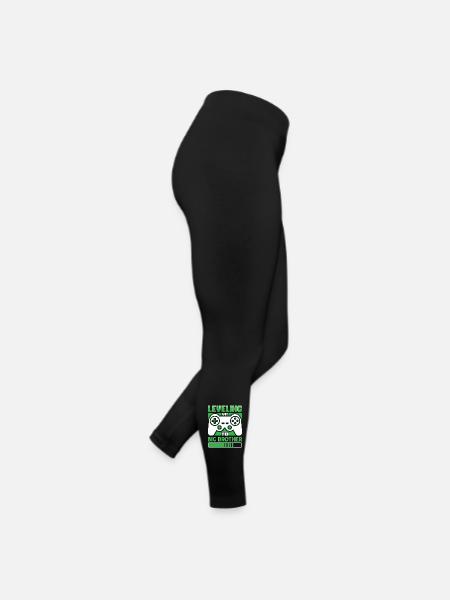 Leveling Up To Big Brother - Women’s Jersey Leggings - black - Right
