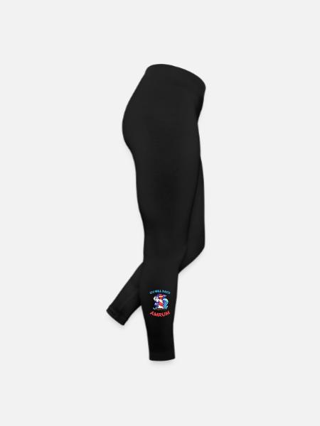 Amrum Nordsee - Frauen Jersey Leggings - Schwarz - Rechts