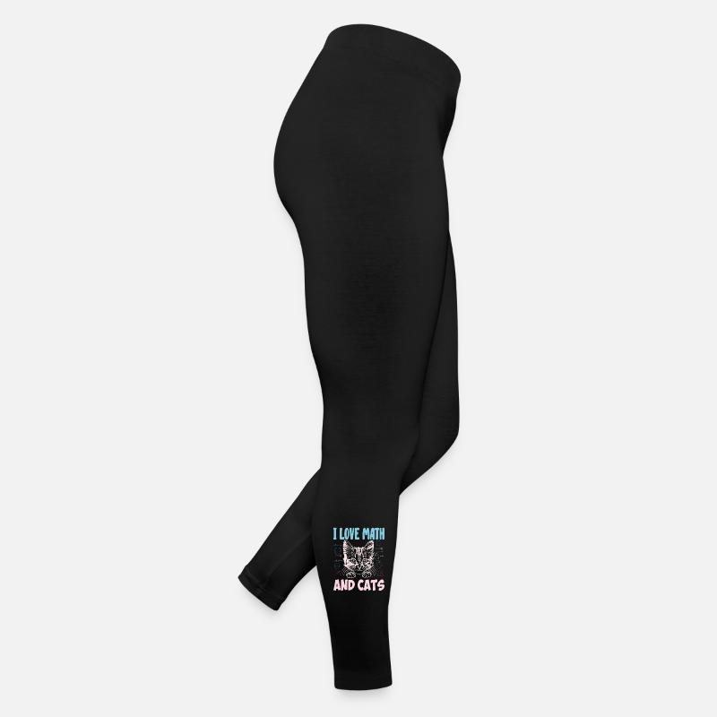 Math Kitty Katze Ich liebe Mathe und Katzen Mathe Lehrer Frauen Jersey Leggings