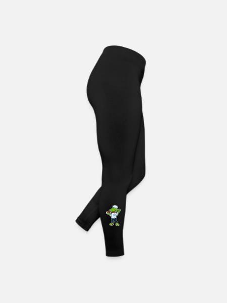Frosch Koch Hähnchen Kochen - Frauen Jersey Leggings - Schwarz - Rechts