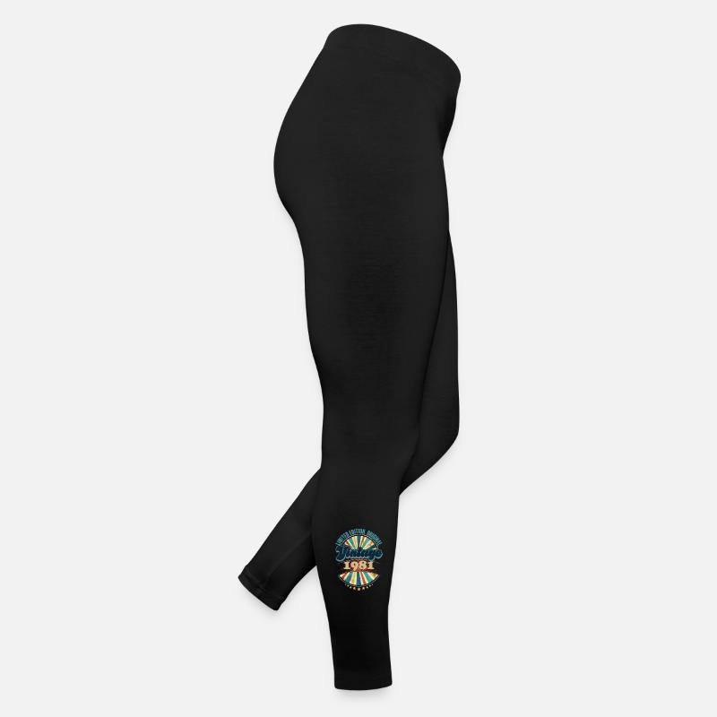 Année de naissance 1981 Anniversaire Vintage Legging en jersey Femme