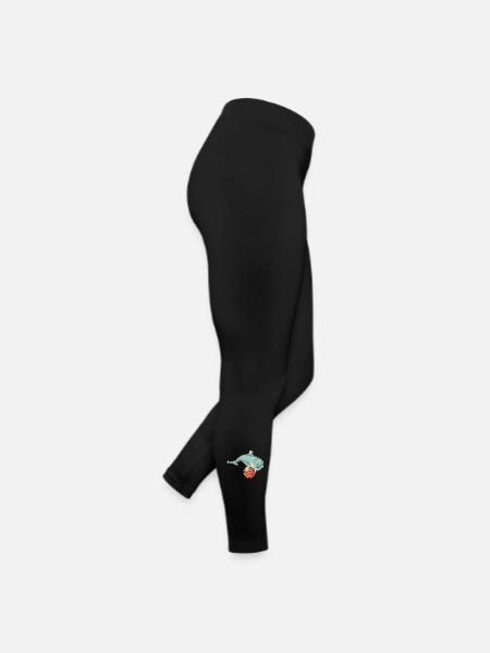 Dolphin Basketteur Basketteur - Legging en jersey Femme - noir - Droite