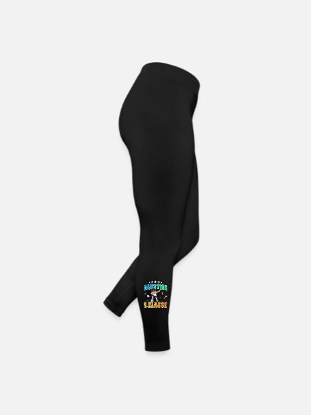 Aufstieg 1. Klasse Einschulung Fußball Dabbing - Frauen Jersey Leggings - Schwarz - Rechts