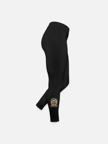 Bitcoin Crypto Dad wie ein normaler Dad - Frauen Jersey Leggings - Schwarz - Rechts
