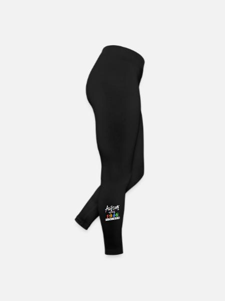 1946 - Jahrgang 1946 - Fantastisch seit 1946 - Frauen Jersey Leggings - Schwarz - Rechts