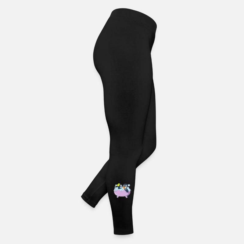 Pingouin dans la baignoire avec canard Legging en jersey Femme