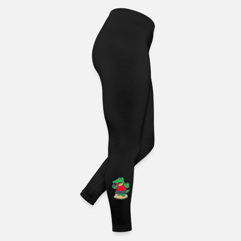 Fleurs de crocodile Legging en jersey Femme