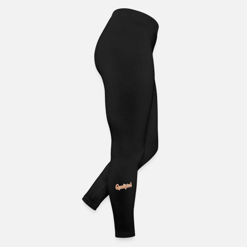 Qualified Word Funny Text Message Quote Women’s Jersey Leggings