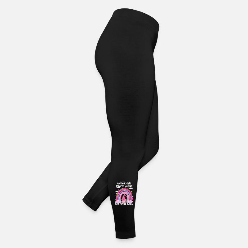 Gnome One Fights Alone Breast Cancer Women’s Jersey Leggings